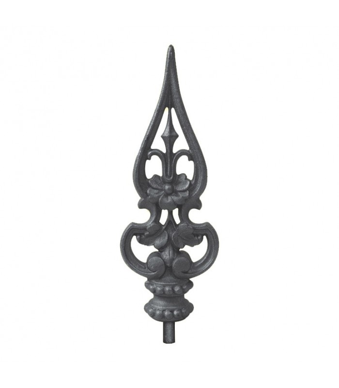 Pointes de lances 270mm embase 40mm massive en fonte