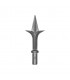 Pointe de lance aluminium Ø10mm hauteur 127mm