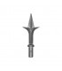 Pointe de lance aluminium Ø16mm hauteur 127mm