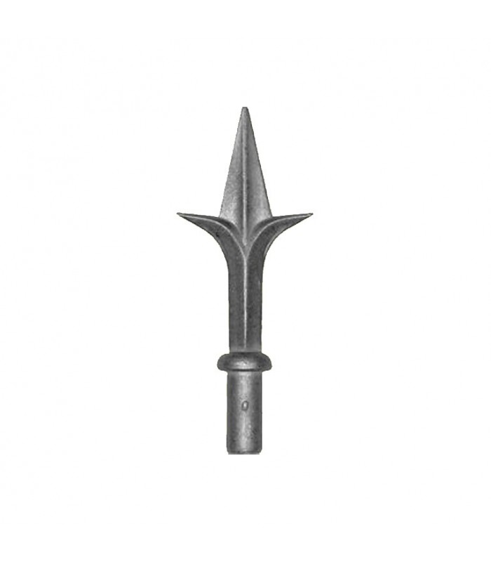 Pointes de lances 127mm embouts de 16mm en aluminium pour clotures