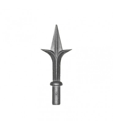 Pointe de lance aluminium Ø16mm hauteur 127mm