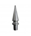 Pointe de lance 70mm embouts de 13-5mm pour clotures et portails aluminium