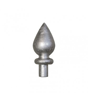 Pointe de lance aluminium Ø12mm hauteur 6mm