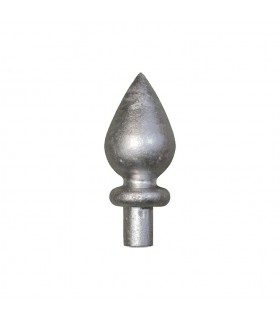 Pointe de lance aluminium Ø16mm hauteur 65mm