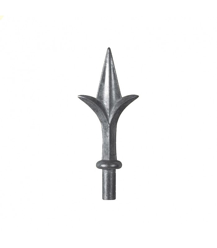 Pointes de lances 127mm embout de 14-5mm en aluminium pour décoration de portail