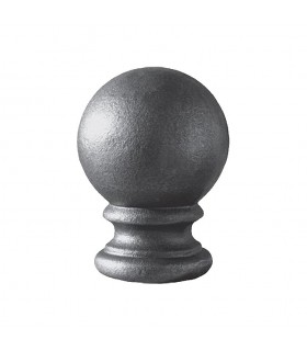 Boule de départ pour cloture ou escalier en acier forgé Hauteur 125mm