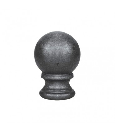 Boule de départ de rampe d'escalier en fonte hauteur 85mm avec insert M10