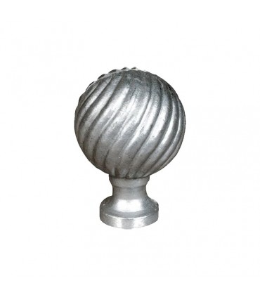 Boule de départ de rampe d'escalier ou de cloture de poteau an aluminium hauteur 115mme