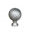 Boules de départ alu 115mm embase ø45mm de rampe d'escalier ou de cloture de poteau en aluminium