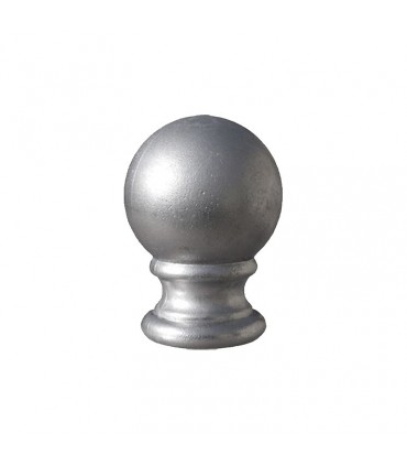 Boule pour coiffer un poteau ou un départ d'escalier en aluminium hauteur 85mm