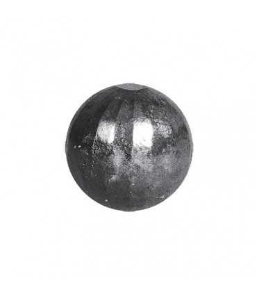 Bille boule de forge sphère pleine à facettes en acier forgé diametre 50mm