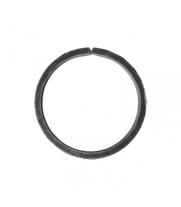 Cercle diamètre 100mm ext plat de 12x6mm en acier roulé non soudé.