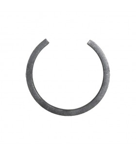 Cercle diamètre 110mm ext en plat de 16x8mm lisse en acier roulé non soudé