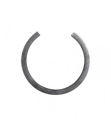 Cercle diamètre 110mm ext en plat de 16x8mm lisse en acier roulé non soudé