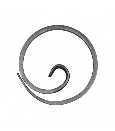 Anneau, diamètre 110mm plat de 12x6mm, cercle en forme d'escargot