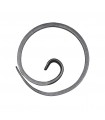 Anneau, diamètre 110mm plat de 12x6mm, cercle en forme d'escargot