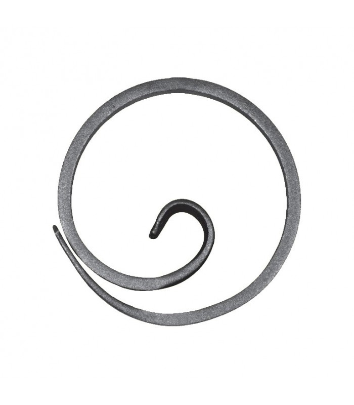 Anneau, diamètre 110mm plat de 14x6mm, cercle en forme d'escargot