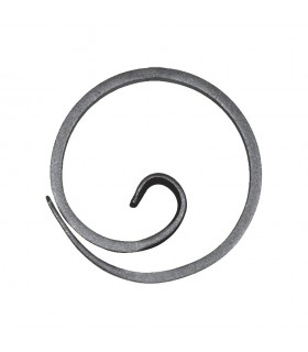 Anneau, diamètre 110mm plat de 16x6mm, cercle en forme d'escargot