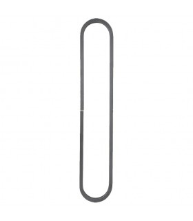 Ovale 710x130mm en carré de 14x14mm décoratif en acier roulé et non soudé