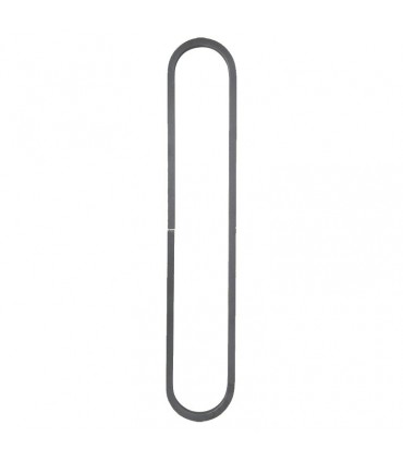 Ovale 710x130mm en carré de 14x14mm décoratif en acier roulé et non soudé