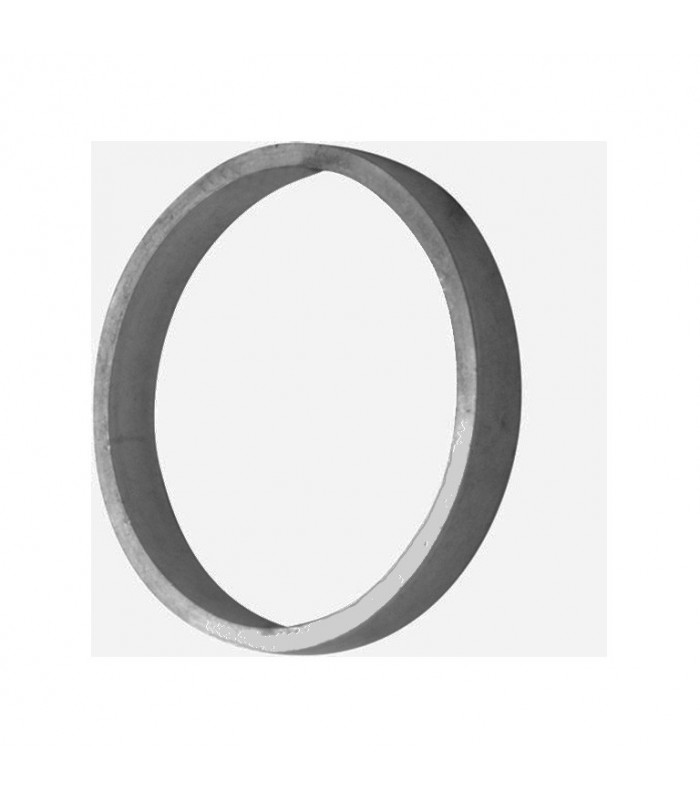 Cercle diamètre 100mm 14x5mm en aluminium pour clotures et portails