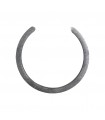 Cercle ouvert diamètre 100mm 14x5mm alu minium pour portails et clotures