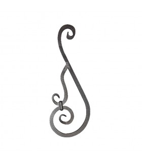 Volute assemblée H820x270mm 25x25mm