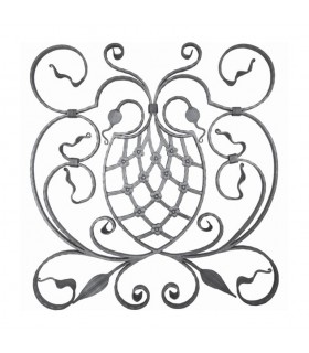 Panneau décoratif  850x790mm plat de 25x8mm pour escaliers ou garde-corps