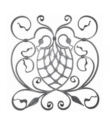 Panneau décoratif  850x790mm plat de 25x8mm pour escaliers ou garde-corps