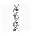 Panneau décoratif 800x165mm diametre 14mm vigne et grappe de raisin