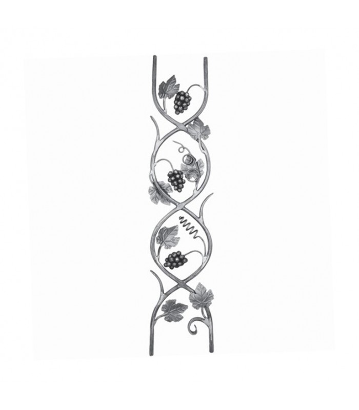 Panneau déco 1000x215mm diamètre 14mm vigne et grappe de raisin