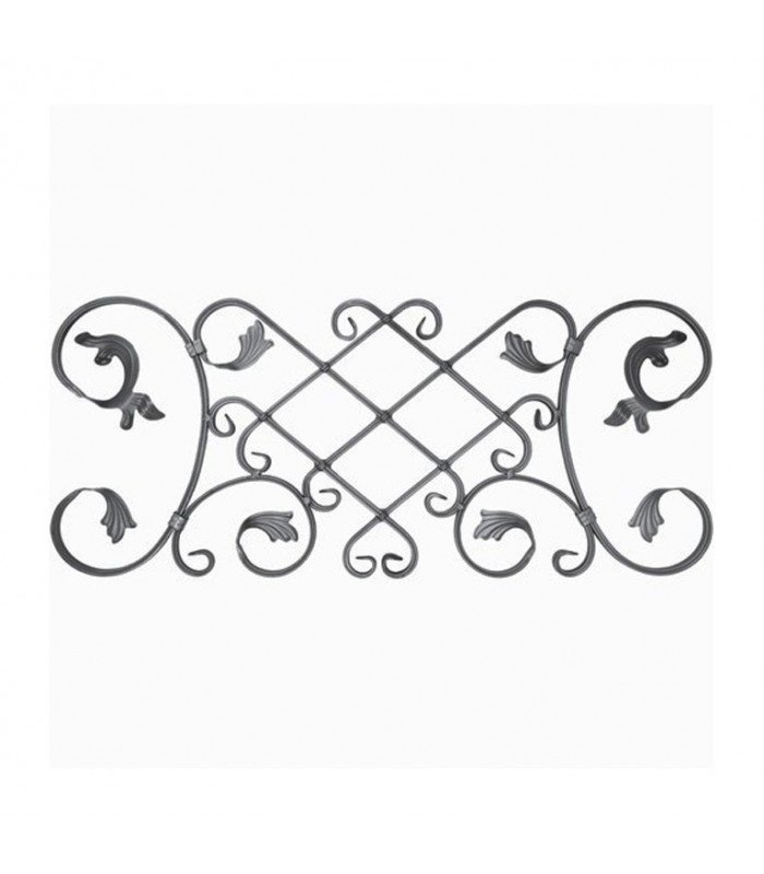 Panneau décoratif 880x370mm plat de 16x8mm volutes à feuillages