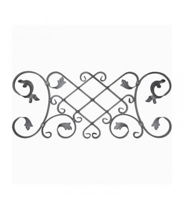 Panneau décoratif 880x370mm plat de 16x8mm volutes à feuillages