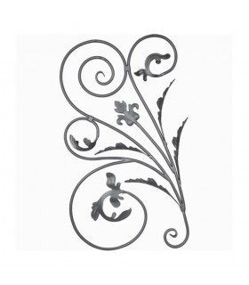 Panneau décoratif 900x500mm diamètre 12mm avec feuillage