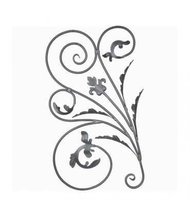 Panneau décoratif 900x500mm diamètre 12mm avec feuillage