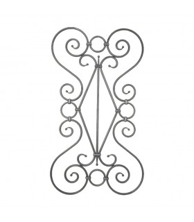 Panneau décoratif 950x250mm diamètre 12mm assemblage acier grenaillé