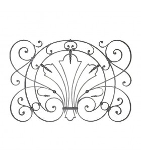 Panneau déco 850x1250mm plat de 16x10mm garde-corps acier grenaillé