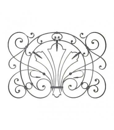 Panneau déco 850x1250mm plat de 16x10mm garde-corps acier grenaillé