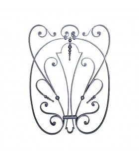 Panneau décoratif 850x600mm plat de 16x10mm en acier grenaillé pour garde corps.