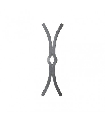 Clef de tirant 600 x 180mm carré de 25x25mm en acier pour axe ø30mm maximum