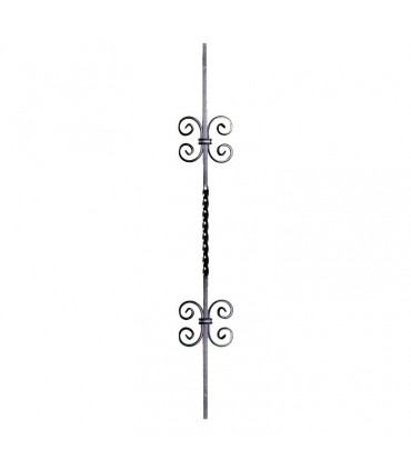 Balustres assemblés 900mm carré de 12x12mm deux motifs pour escaliers