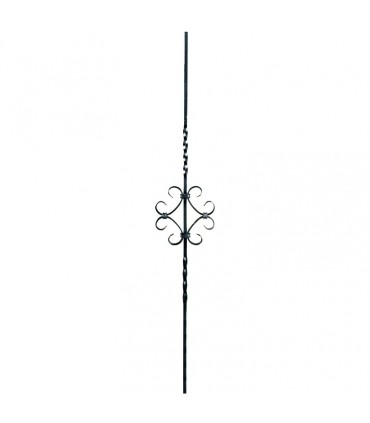 Balustres assemblés 900mm carré de12x12mm en acier forgé pour garde-corps et clôtures