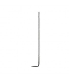Balustre coudé H1200mm rond Ø16mm pour escaliers à l'anglaise sans rosace