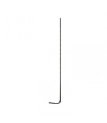 Balustre coudé H1200mm rond Ø16mm pour escaliers à l'anglaise sans rosace