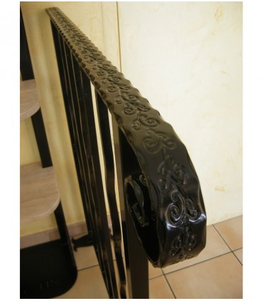 Balustre ondulé 850mm carré de 14x14mm pour grilles de défense et appuis de fenêtres