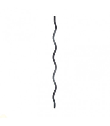 Balustre ondulé 1050mm carré de 14x14mm pour grilles de défense et appuis de fenêtres