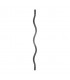 Balustre ondulé 850mm carré de 12x12mm pour grilles de défense et escaliers