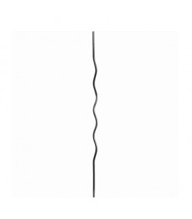 Balustre ondulé 850mm rond ø12mm pour grilles de défense et escaliers