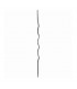 Balustre ondulé 950mm rond ø12mm pour grilles de défense et escaliers