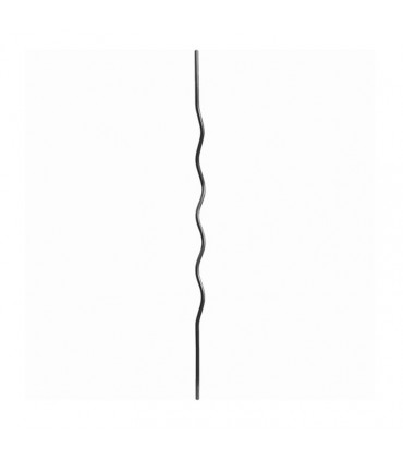 Balustre ondulé 950mm rond ø12mm pour grilles de défense et escaliers